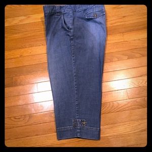 Talbots denim plus size capri pants size 16W